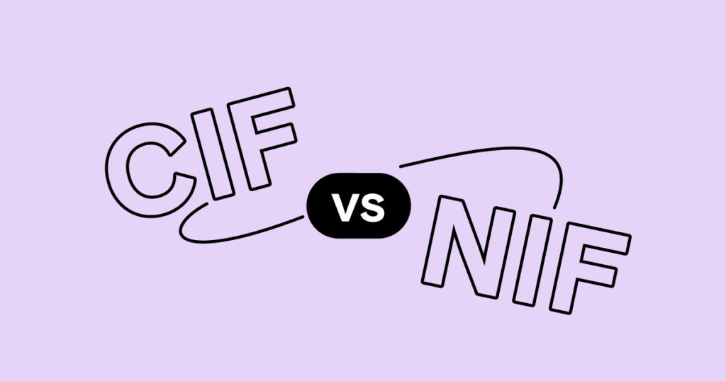 Diferencias entre NIF y CIF