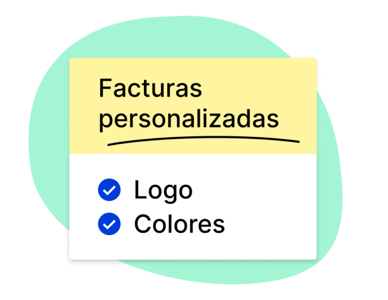 Personaliza tus facturas añadiendo tu logo y utilizando los colores de tu marca